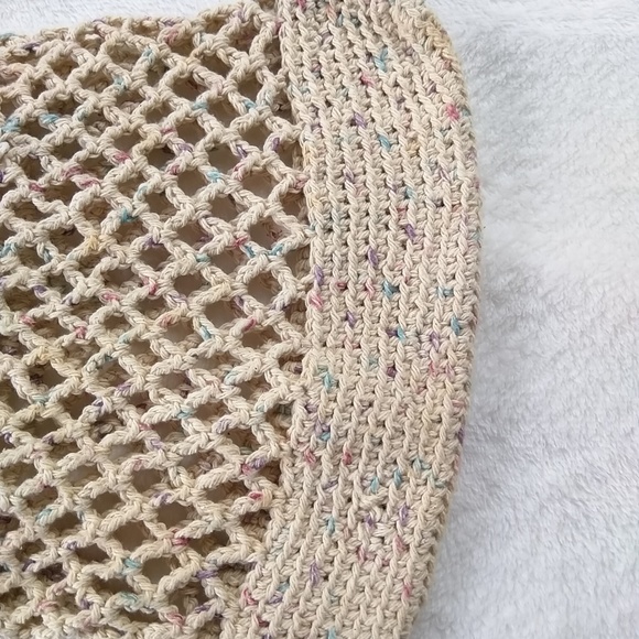 Boho, Gypsy, Handcrafted Beige Shoulder Purse - Picture 3 of 8